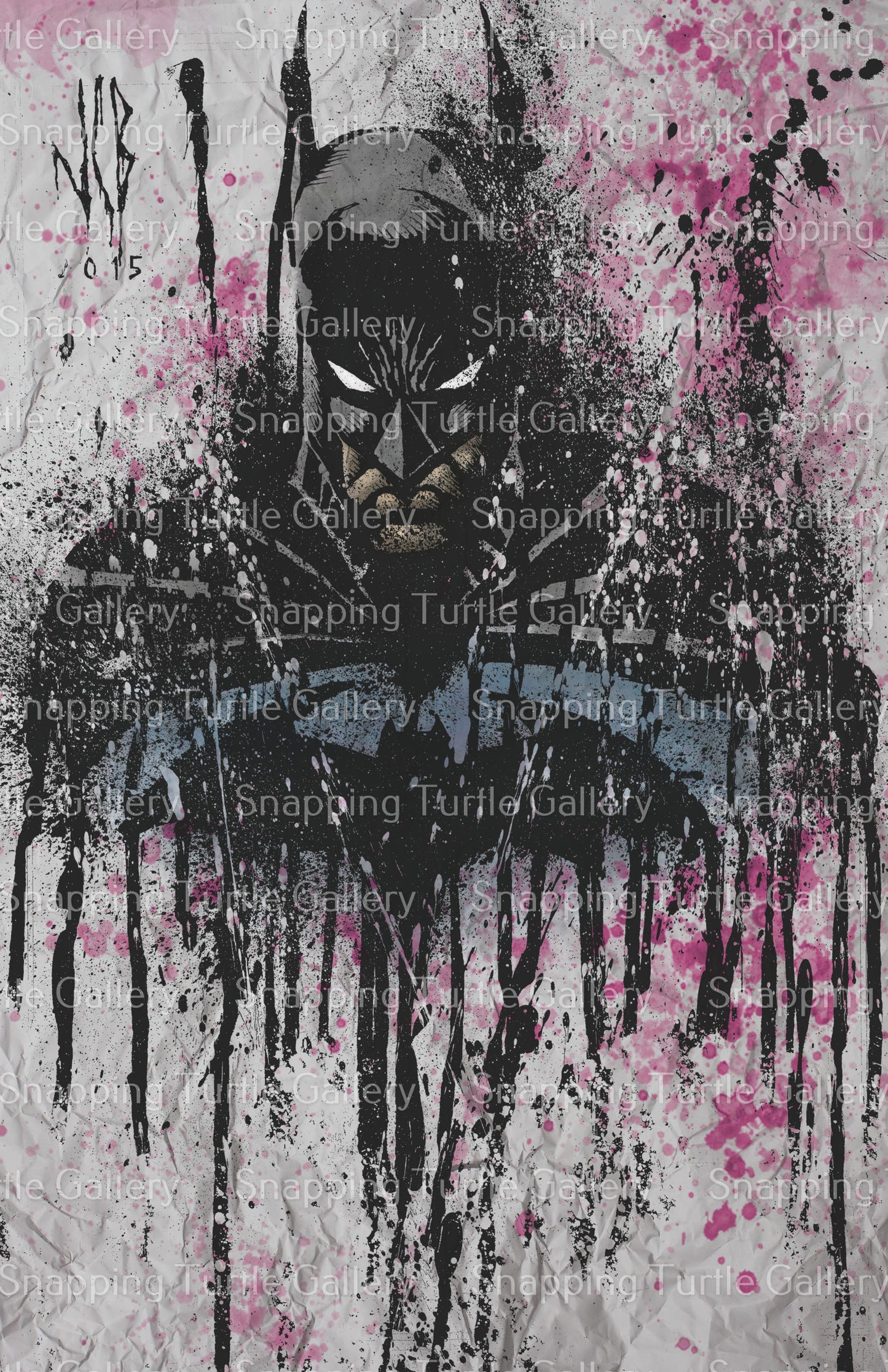 Batman Dark Splash Wall Art
