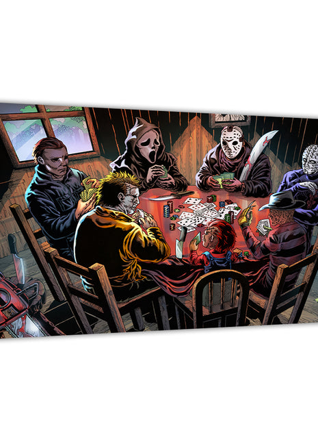 Poker Night of the Slashers Wall Art