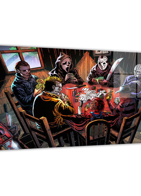 Poker Night of the Slashers Wall Art