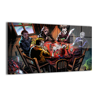 Poker Night of the Slashers Wall Art