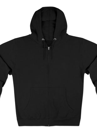 Kratos Axe and Flame Graphic Zip-Up Hoodie