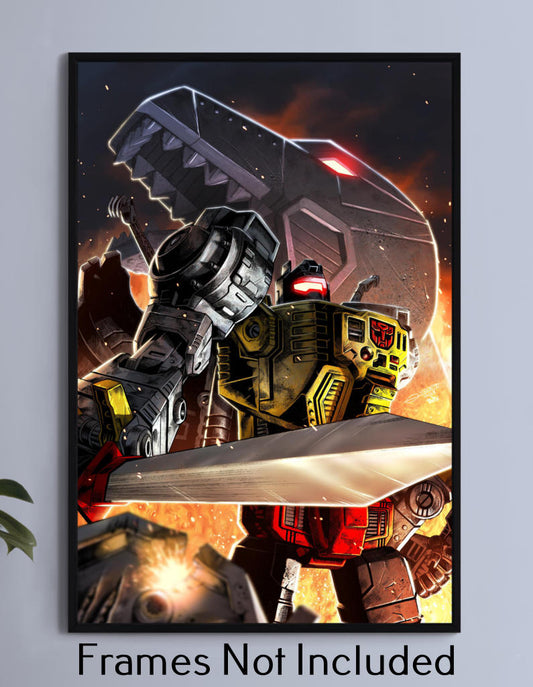 Savage Grimlock Wall Art
