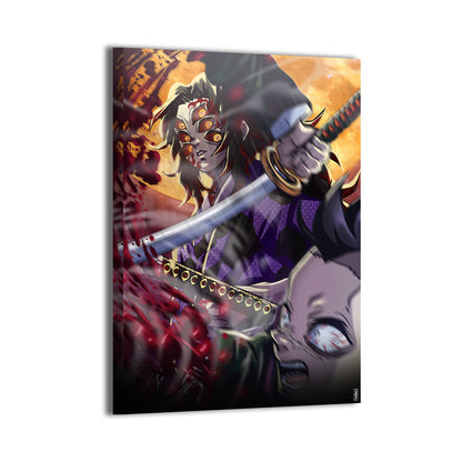 Kokushibo Upper moon 1 vs Genya Wall Art