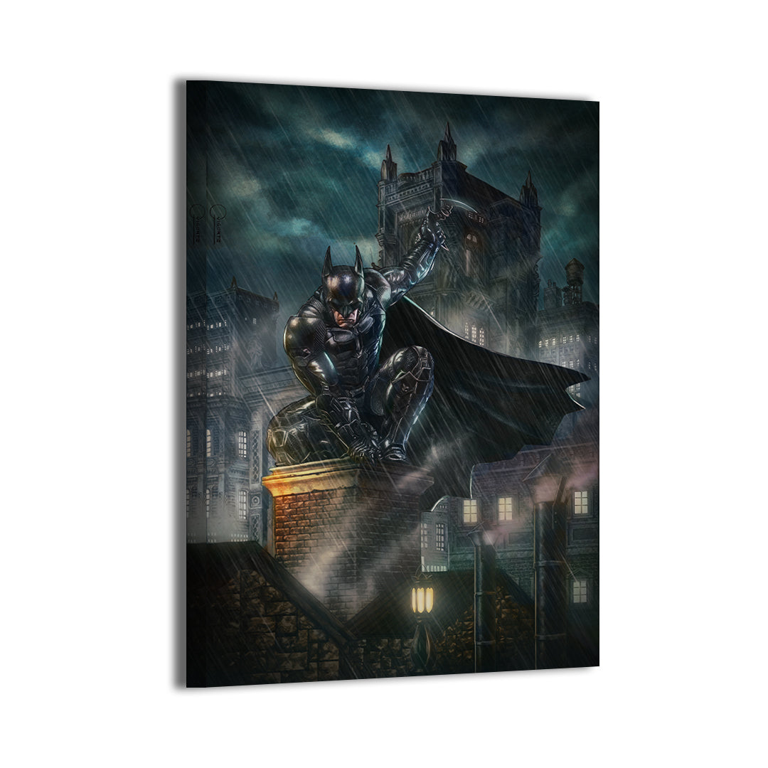 Falling Rain Batman Wall Art