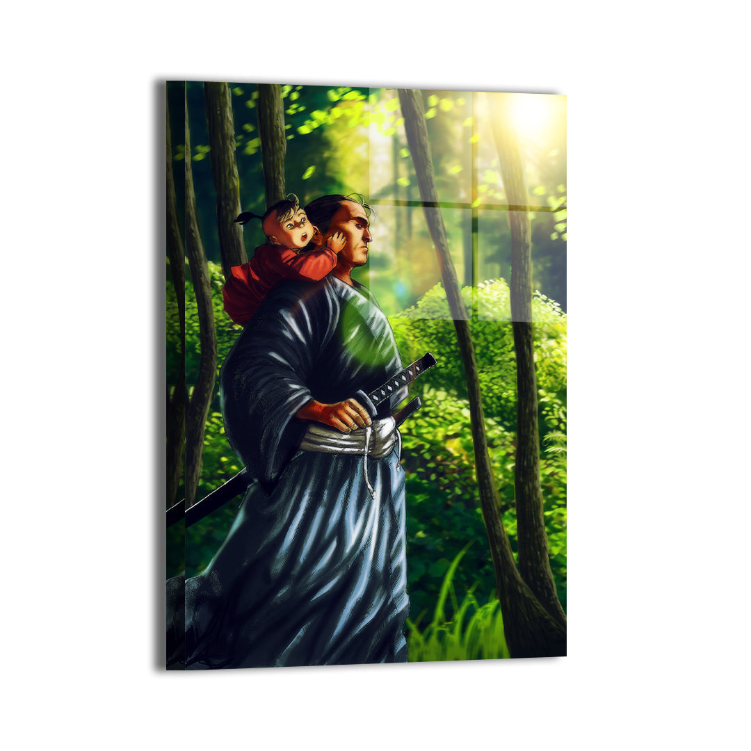 Lone Warrior's Journey Wall Art 16x24 Acrylic
