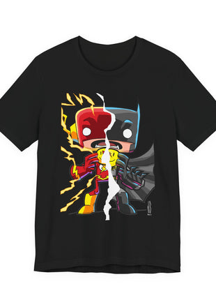 034 Flashpoint button batman and flash