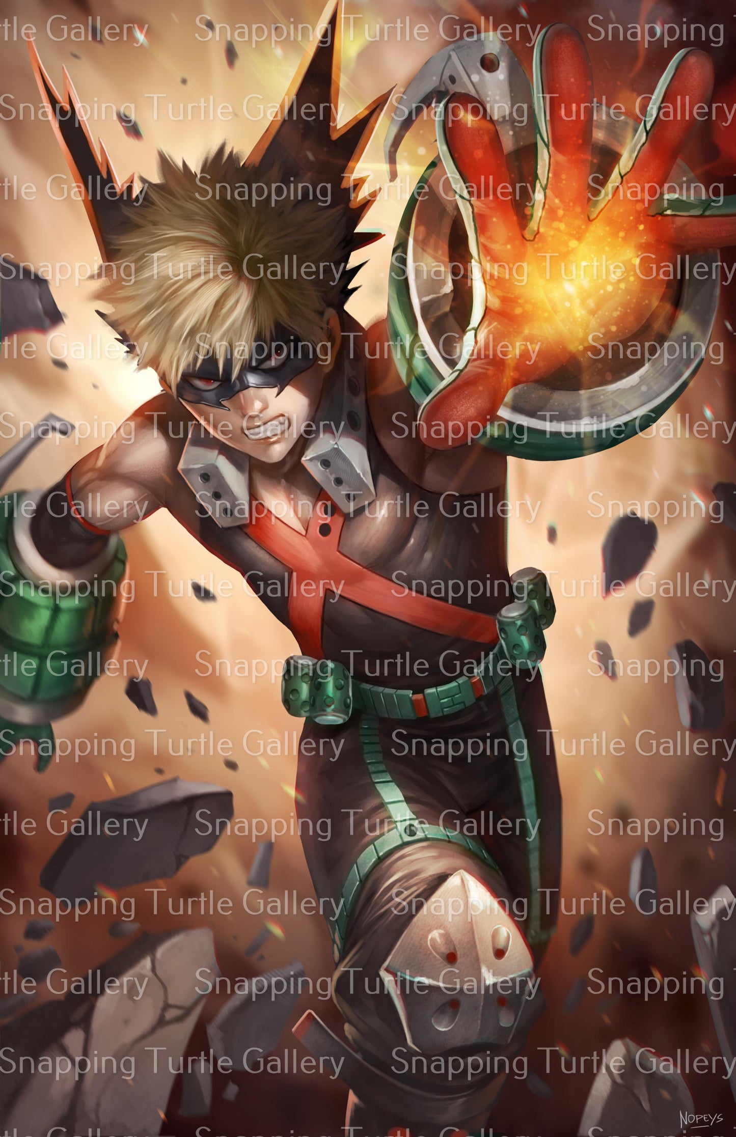 Bakugo Wall Art