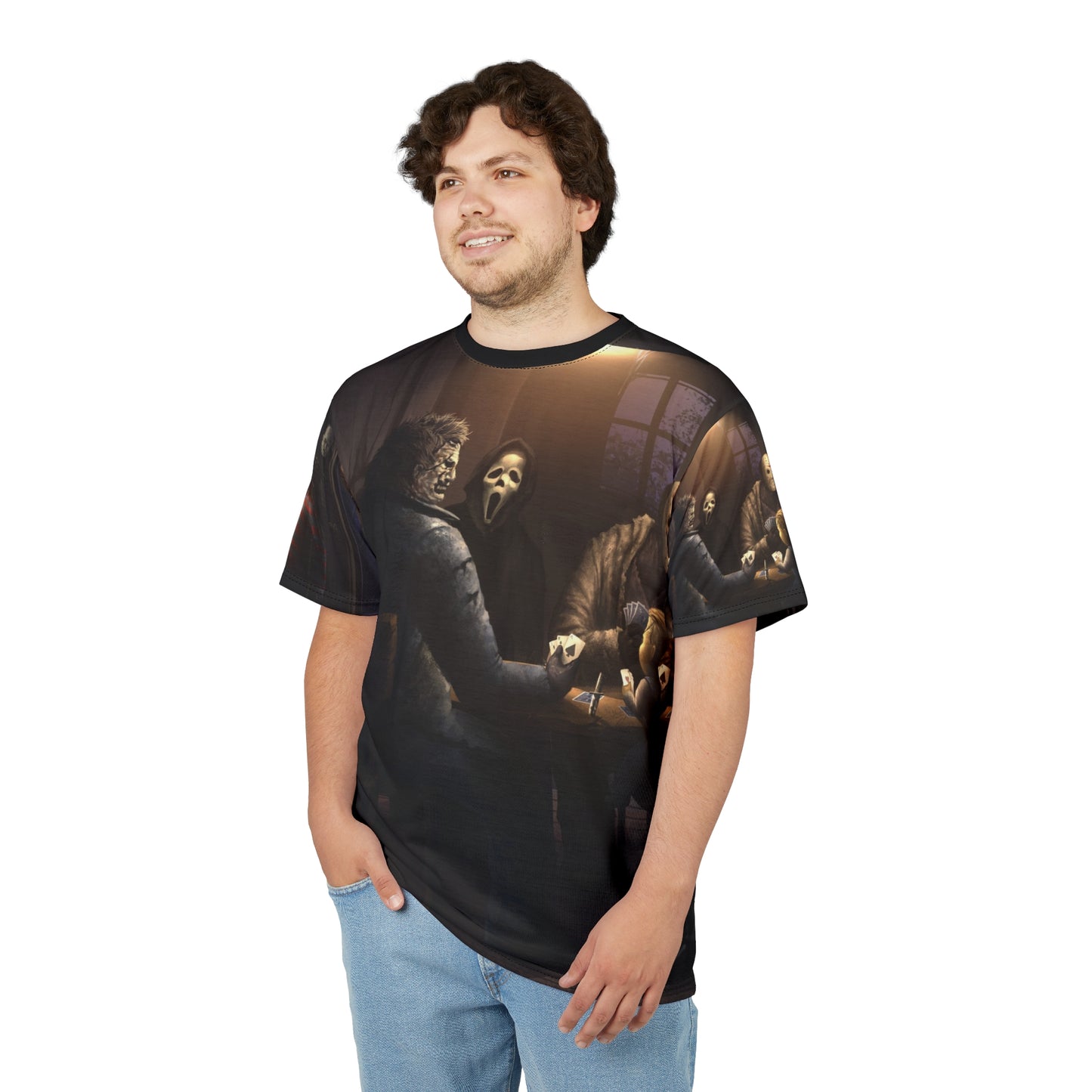 Classics Horror Icons Playing Poker Tee