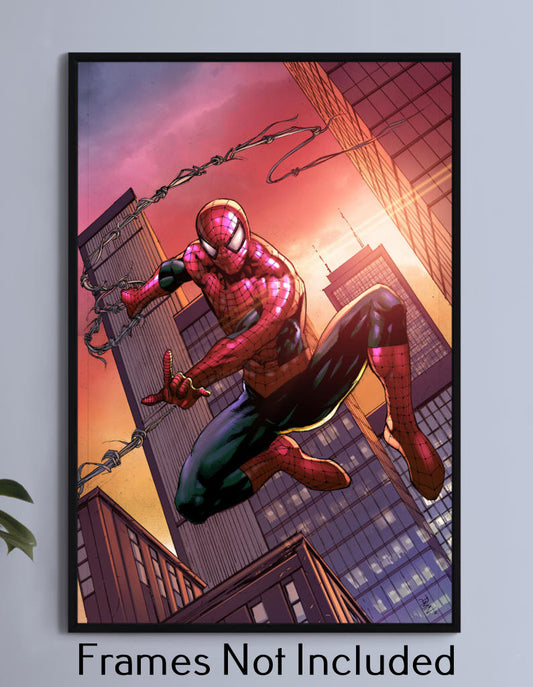 Sunrise Spider-Man Wall Art