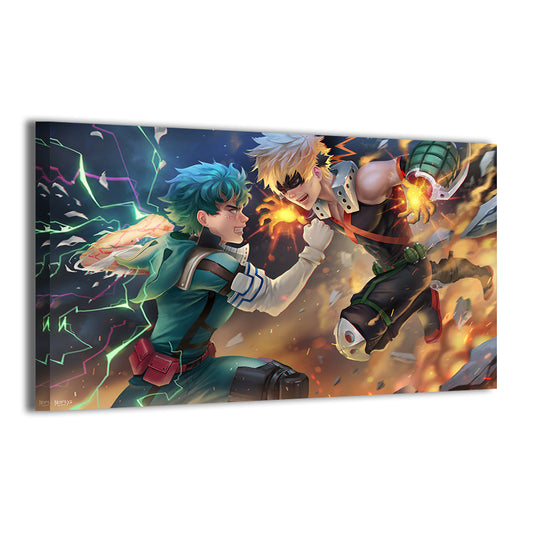 Bakugo Vs Deku Wall Art