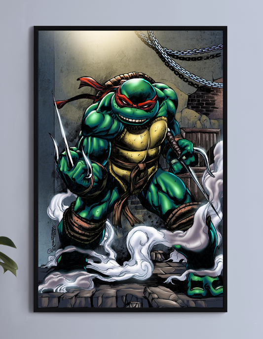 Crimson Sai Standoff Wall Art