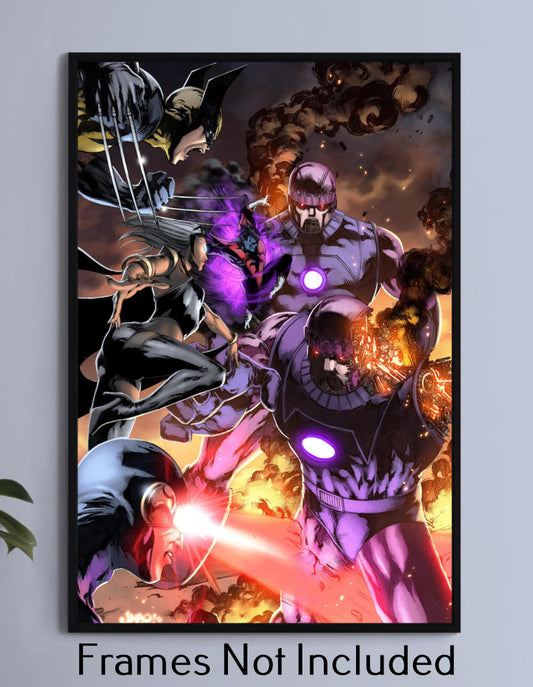 Battle against the Sentinels Wall Art