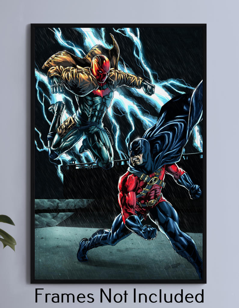 Red Robin Vs Red Hood Wall Art