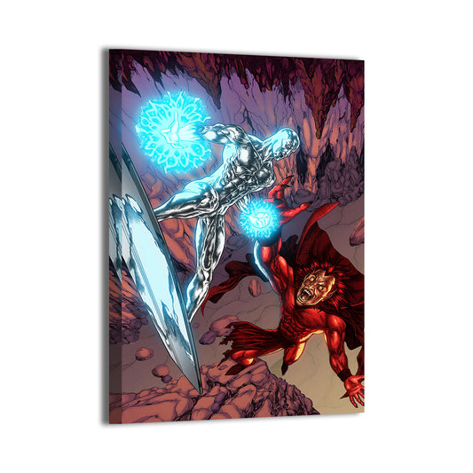 Silver Surfer vs Mephisto Wall Art