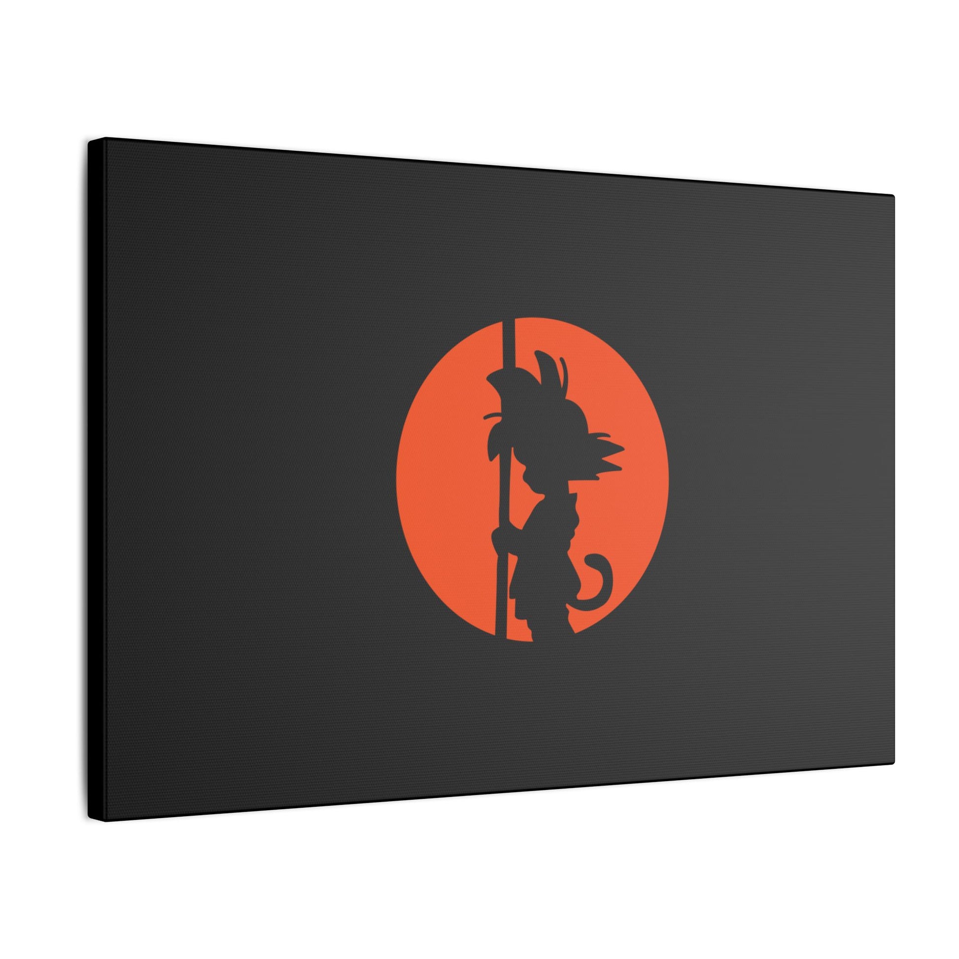 "Kid Goku Wall Art on premium canvas, acrylic, and metal – front view featuring iconic young Goku"
