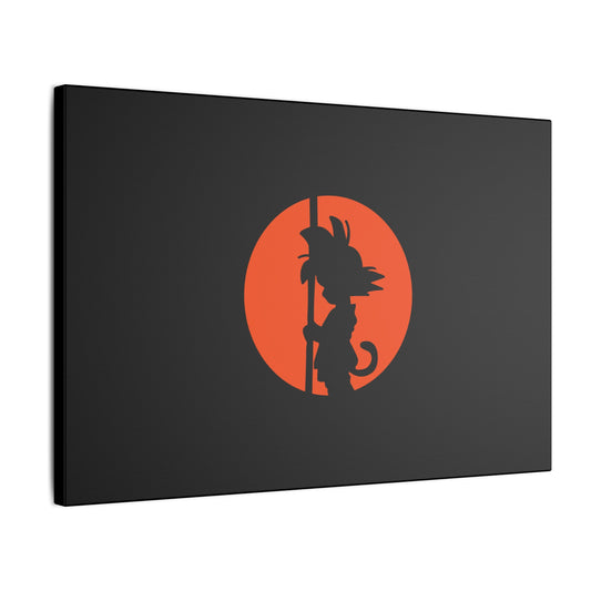 "Kid Goku Wall Art on premium canvas, acrylic, and metal – front view featuring iconic young Goku"

