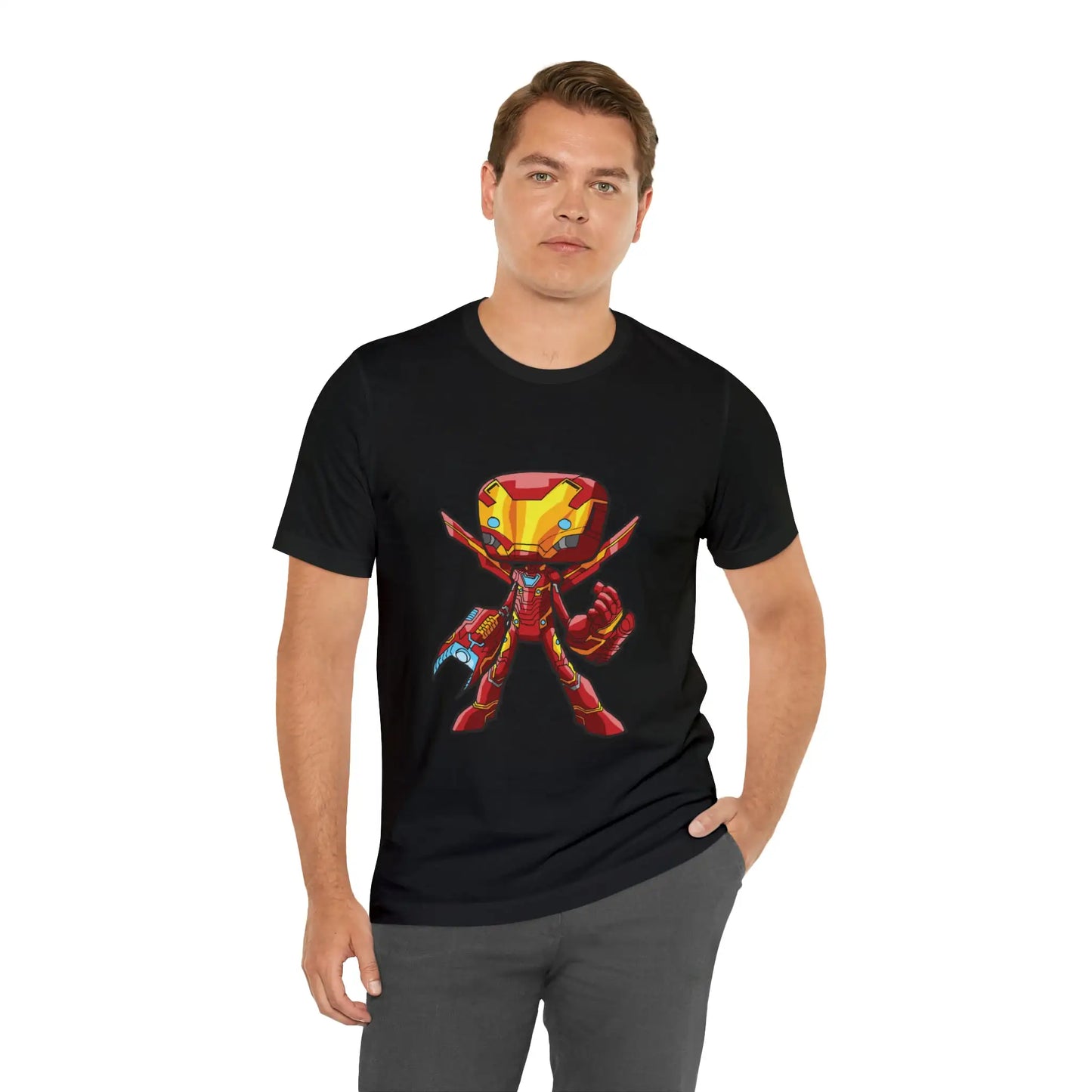 Iron Man Avengers T-shirt Cartoon Parody Tee Unisex For Men and Women