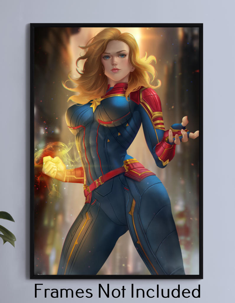 Captain Marvel Wall Art