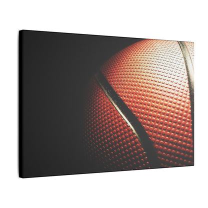 "Basketball Art Print on premium canvas, acrylic, and metal – front view showcasing dynamic sports imagery"

