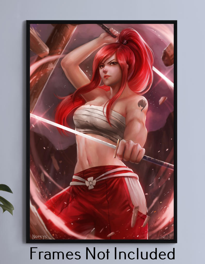 Erza Scarlet Wall Art