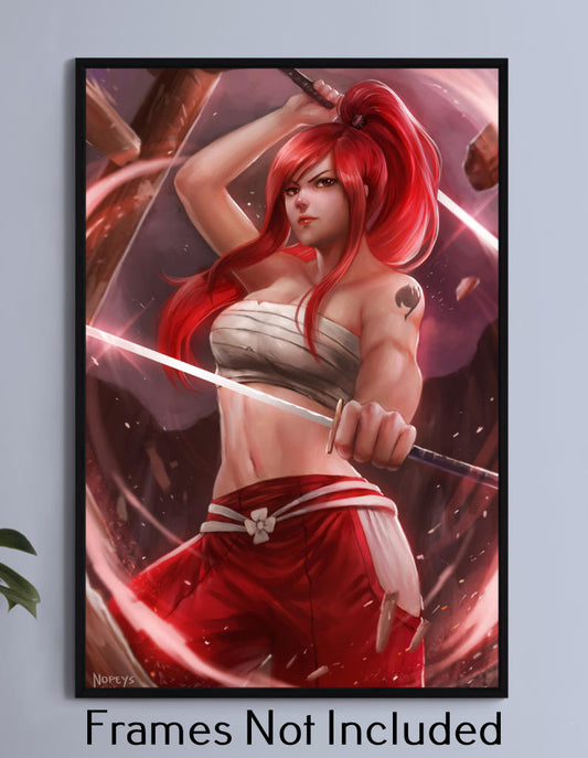 Erza Scarlet Wall Art