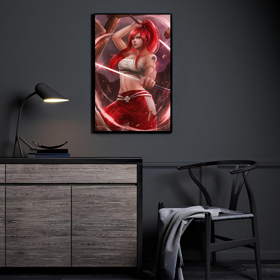 Crimson Warrior Wall Art