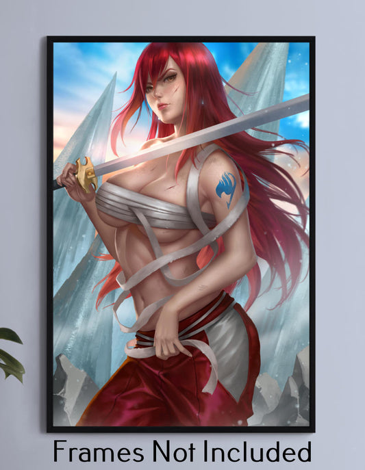 Erza Scarlet Wall Art