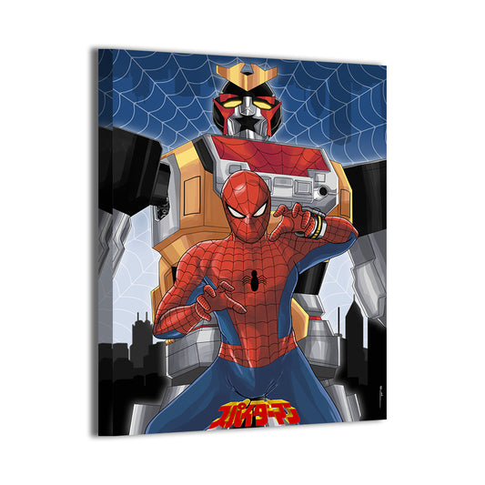 Japanese Spider-Man with Zord Wall Art