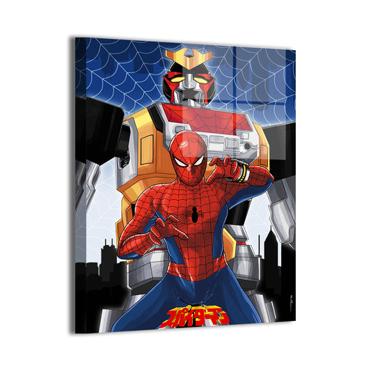 Japanese Spider-Man with Zord Wall Art