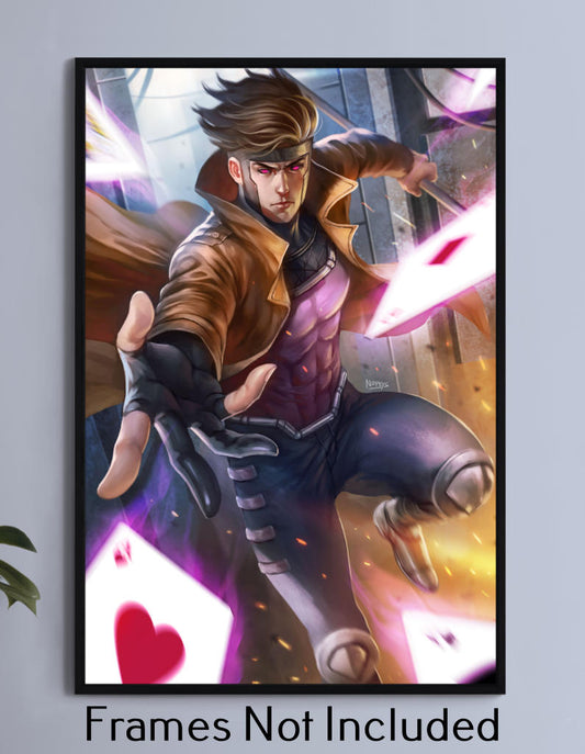 Remy LeBeau Gambit of the X-Men Wall Art