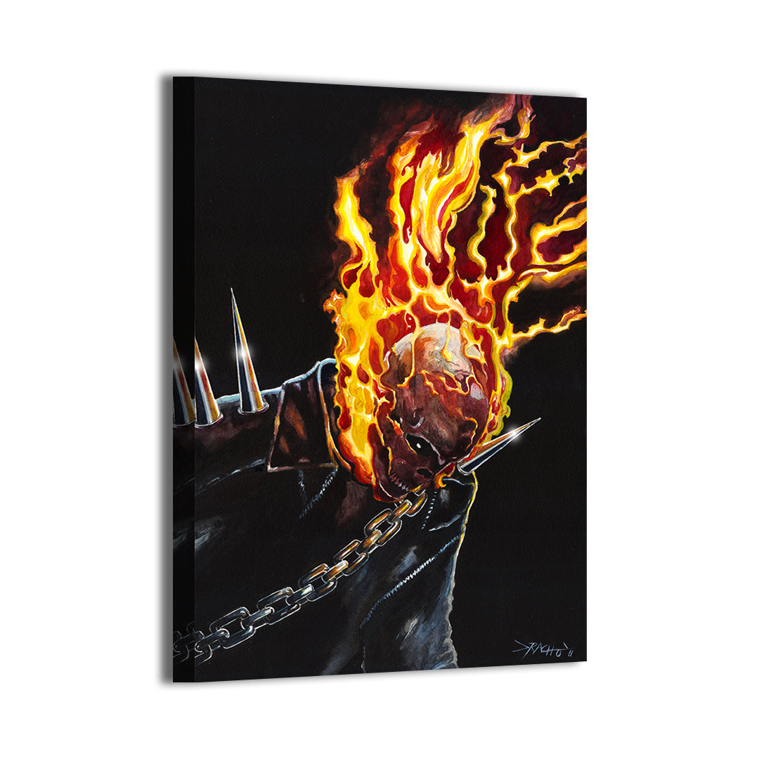 Flames of the Ghost Rider Wall Art