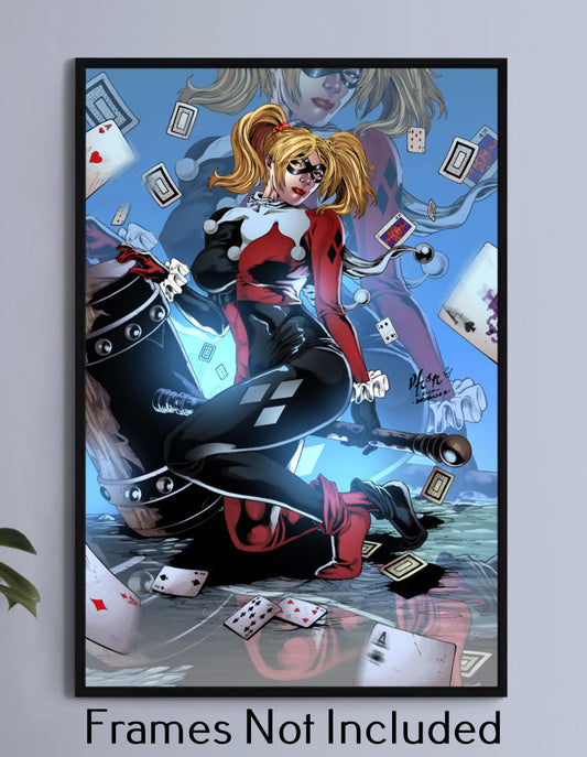 Harley N' Cards Wall Art
