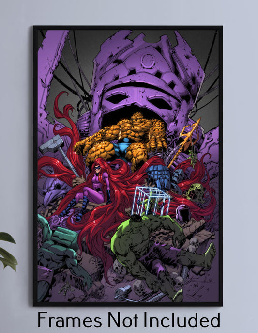 Thing Vs the Inhumans and Hulk Wall Art
