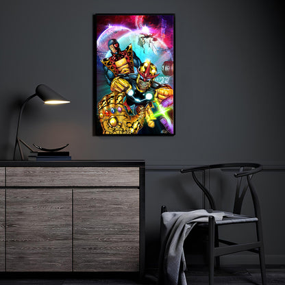Cosmic Defenders vs Mad Titan Wall Art