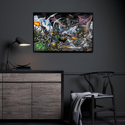 Bounty Hunter vs Alien Hunters Wall Art