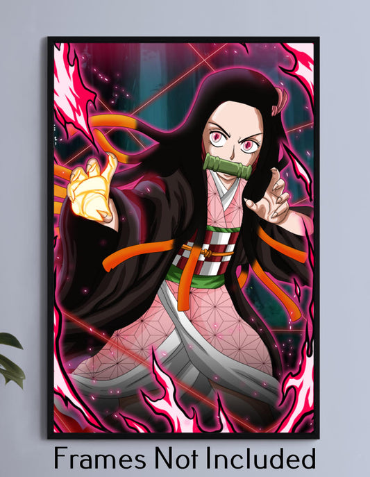 Nezuko Wall Art