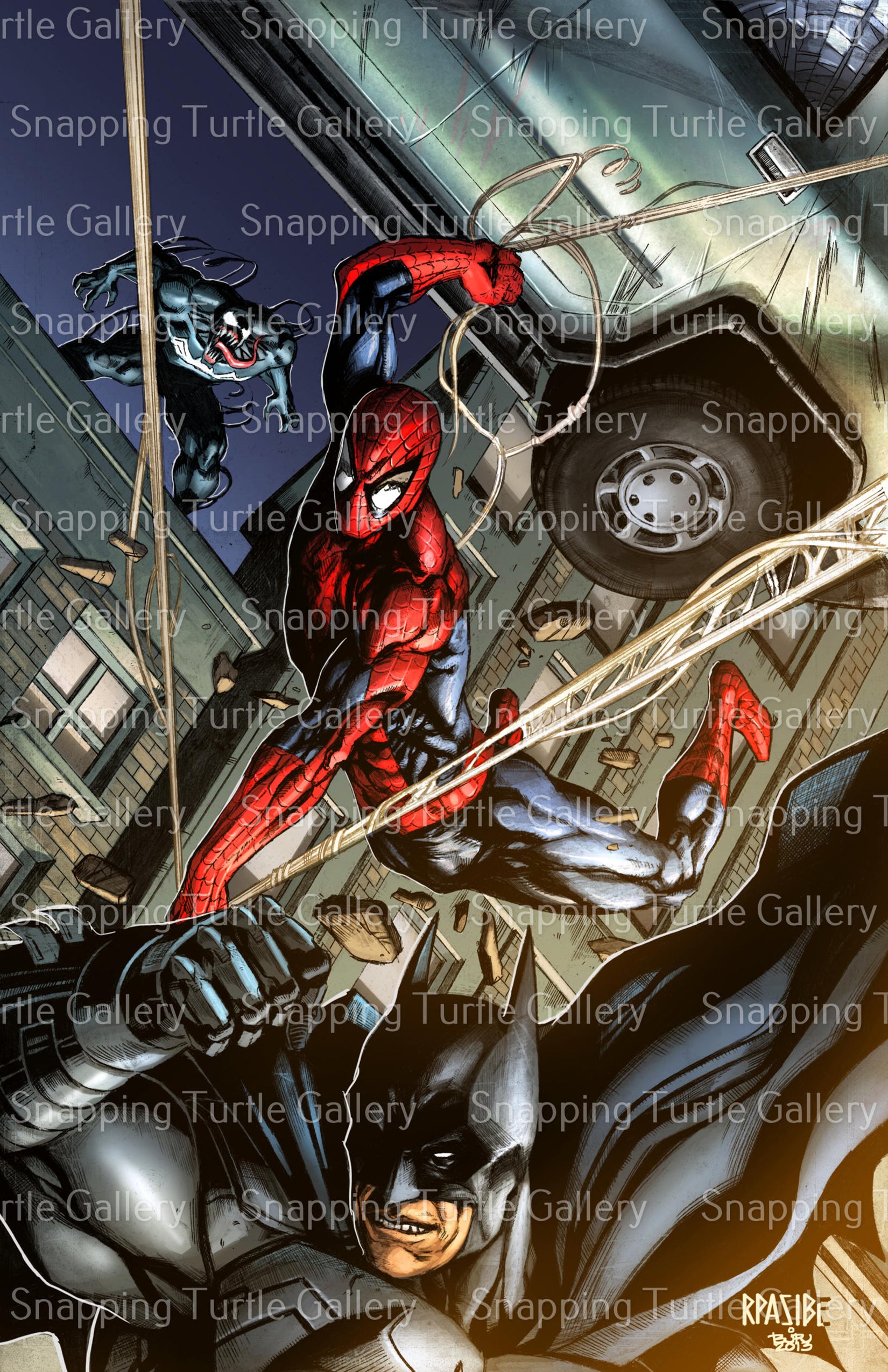 Spider-Man and Batman Vs Venom Snapping Turtle Gallery