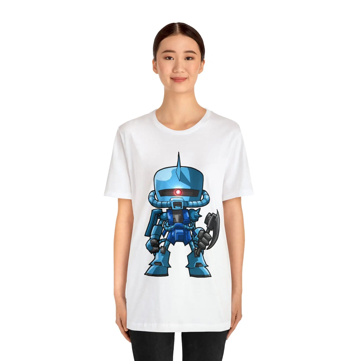Blue Gundam T-Shirt Cartoon Anime Gift Tee Unisex For Men and Women