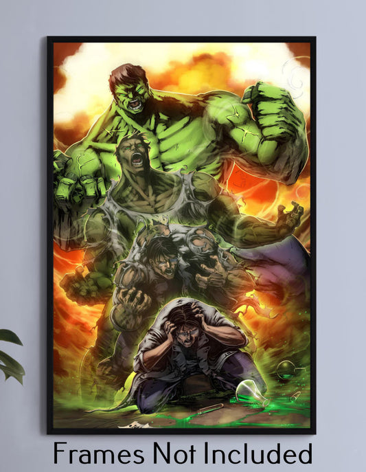 Hulk Transformation Wall Art