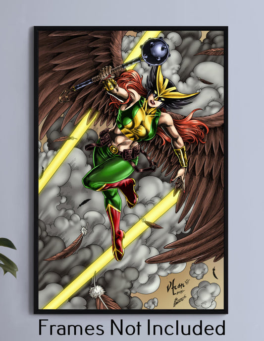 Hawkgirl Wall Art