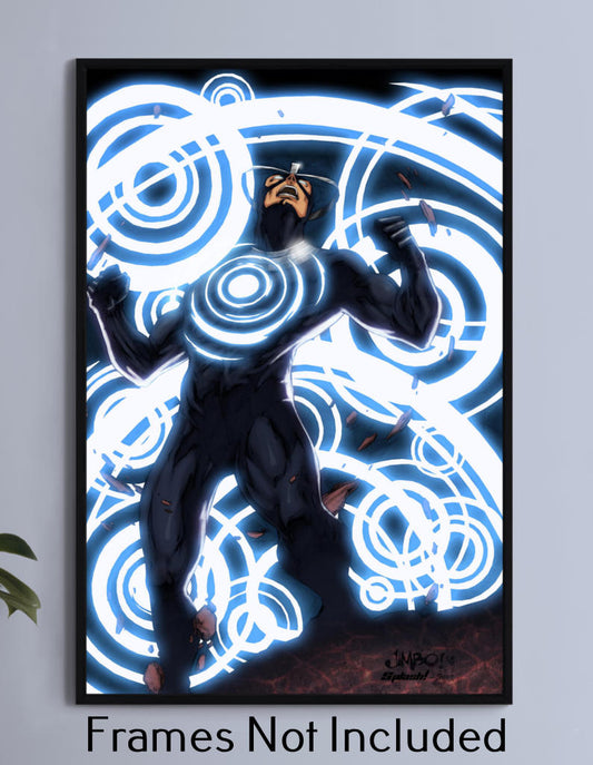 “Havok Wall Art – Energy Unleashed on canvas, acrylic, or metal – mutant power blast with concentric energy rings.”


