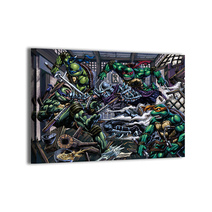 Heroes vs Armored Villain Wall Art