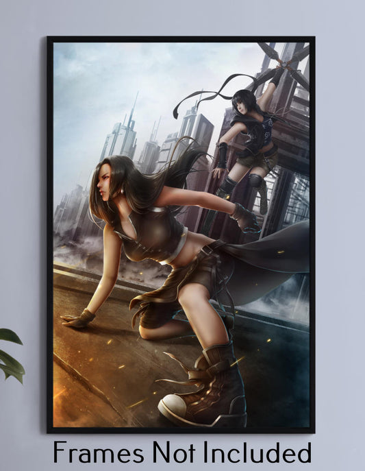 Girls of Final Fantasy Advent Children Wall Art