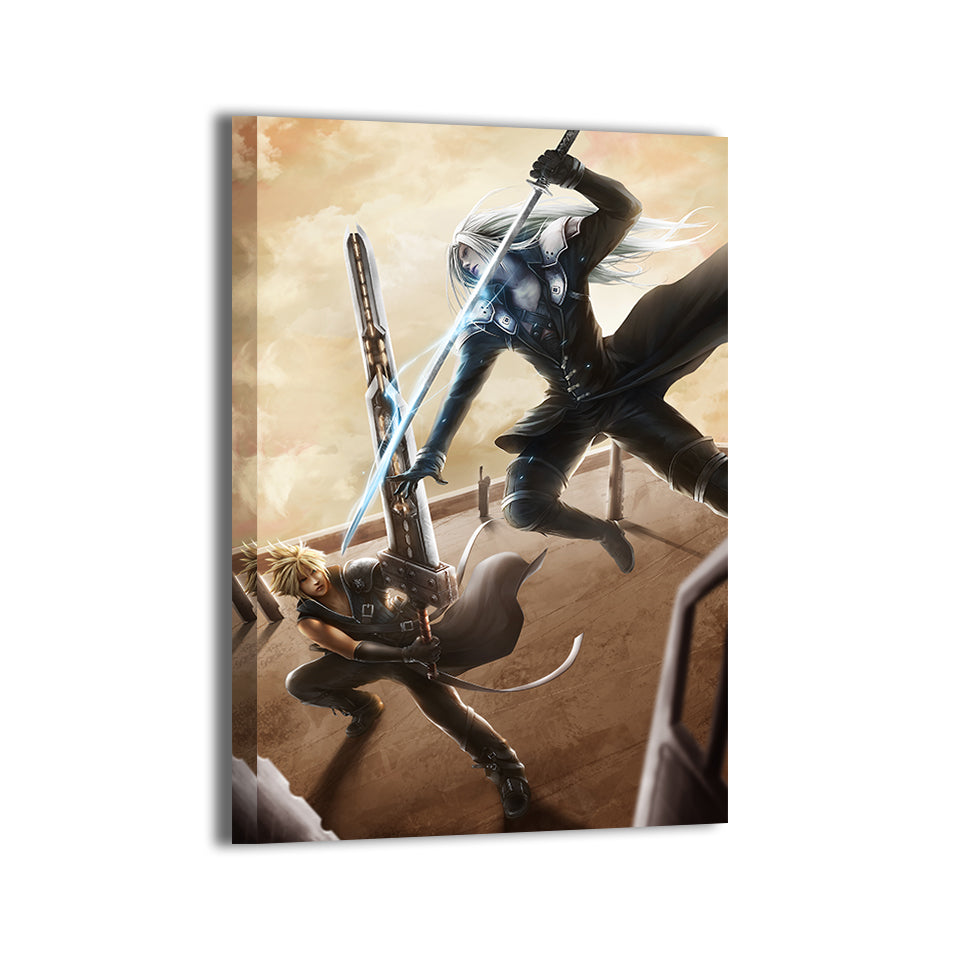Cloud vs Sephiroth Wall Art