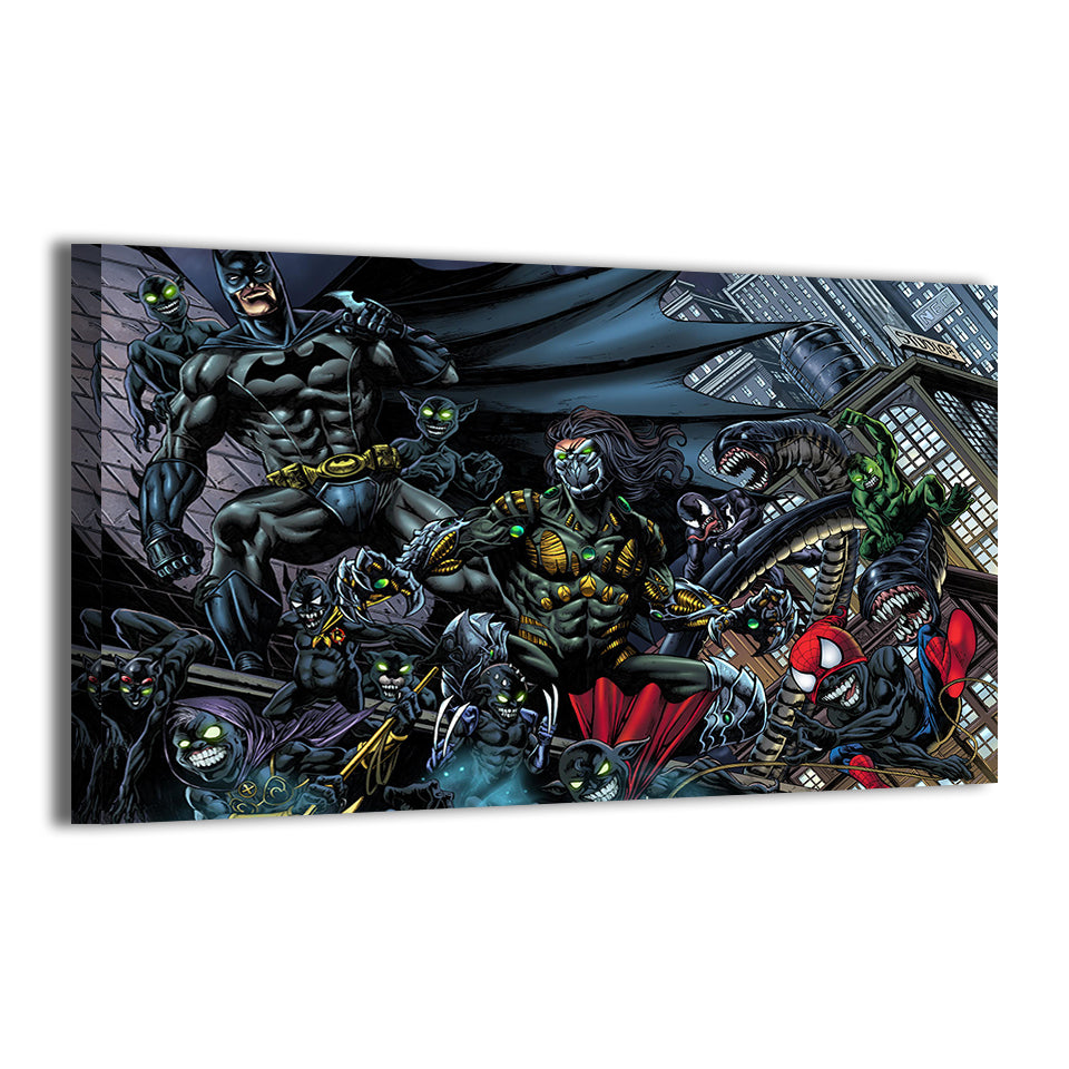 Dark City Descent Wall Art