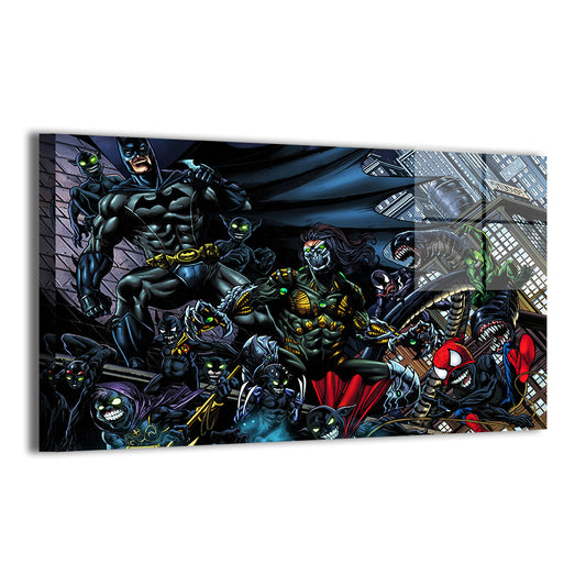 Dark City Descent Wall Art
