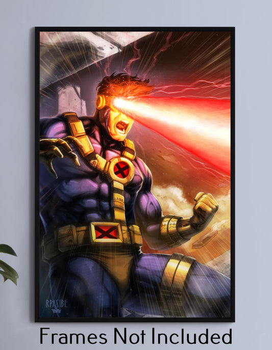 Optic Blast Cyclops Wall Art