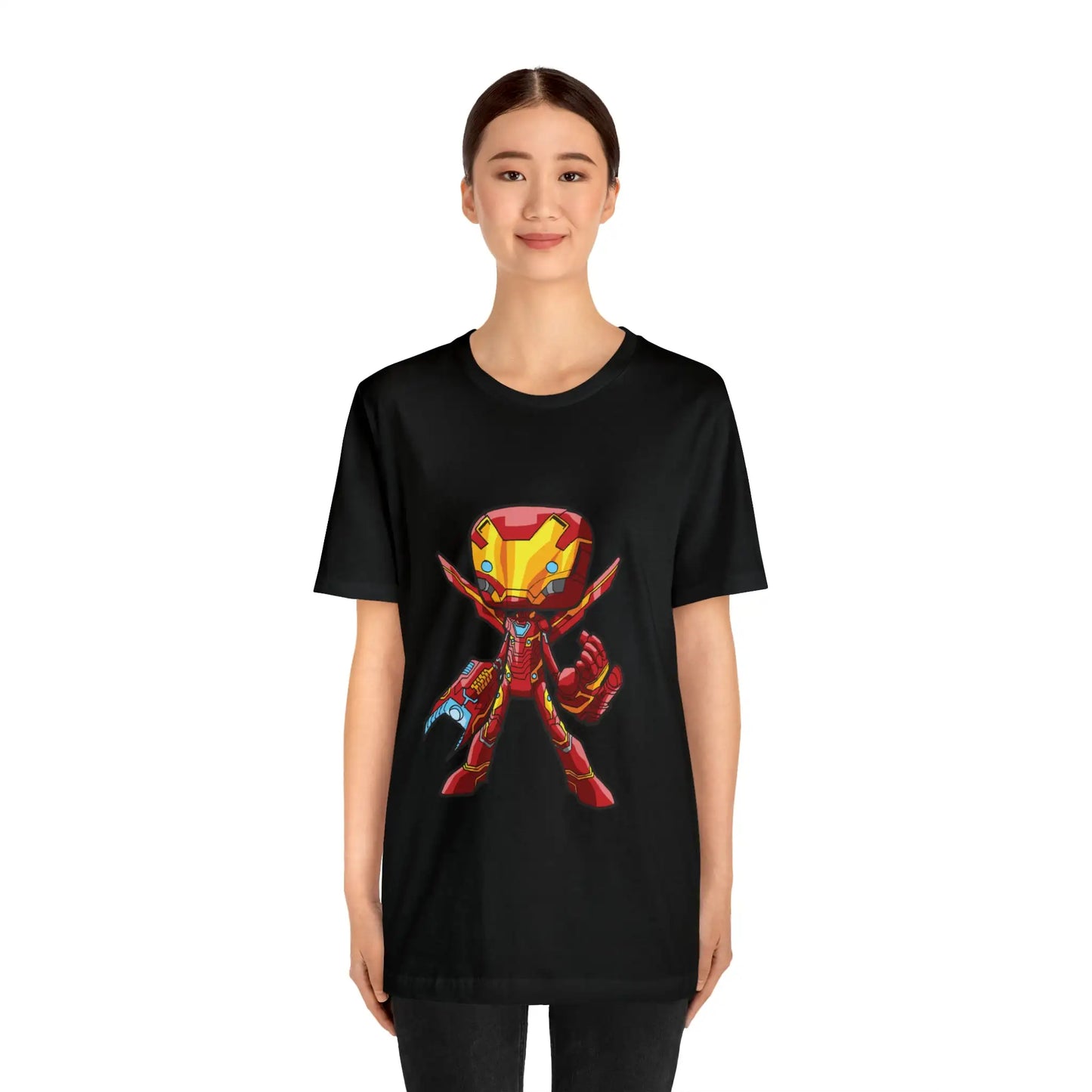 Iron Man Avengers T-shirt Cartoon Parody Tee Unisex For Men and Women