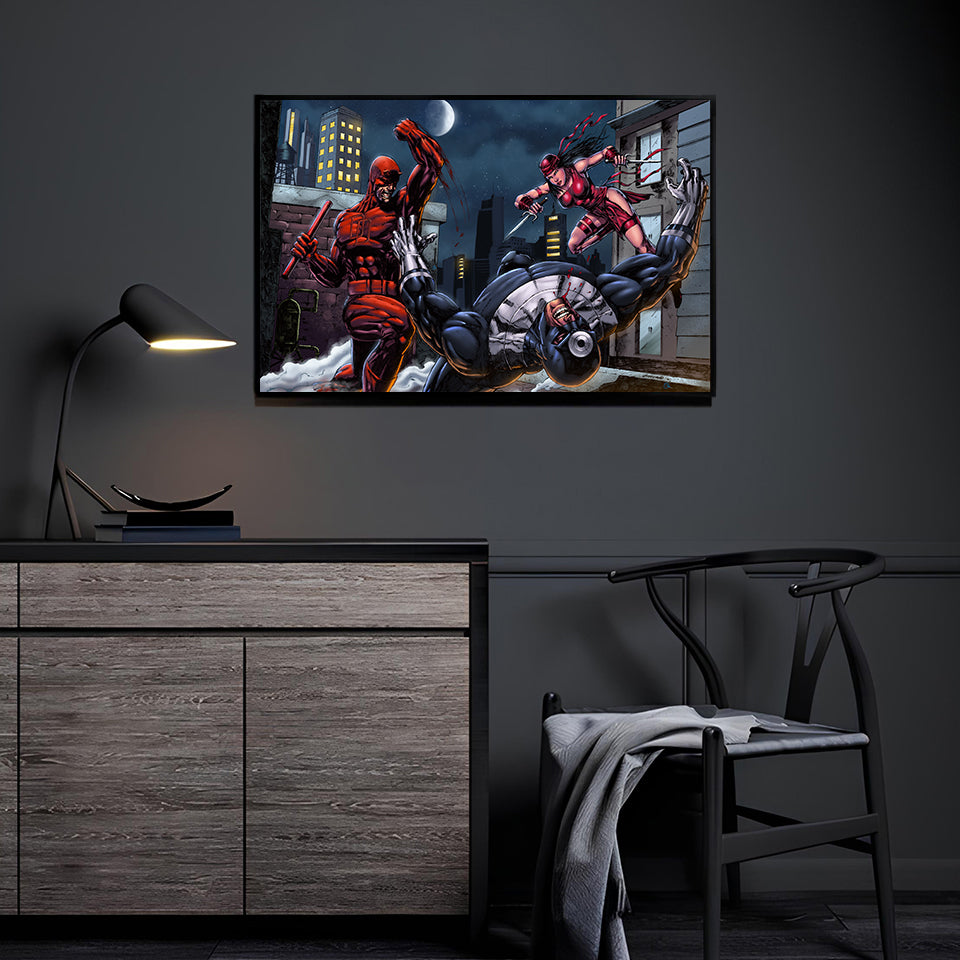 Daredevil and Electra Vs Bullseye - Snapping Turtle Gallery