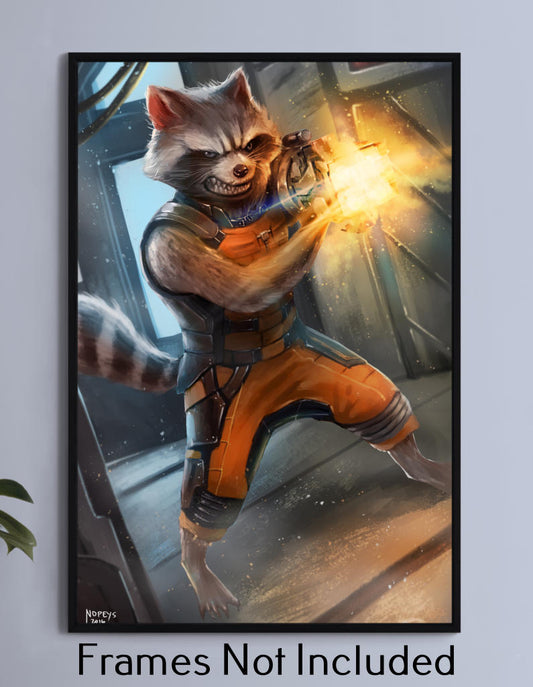 Battle action Rocket Wall Art